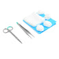 Teqler Wound Set A With Disposable Instruments   Compresses   Swabs And Drape
