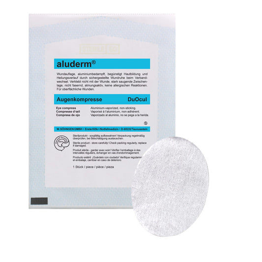 Aluderm Duocul Eye Compress For Wound Treatment And Padding Of Eye Injuries