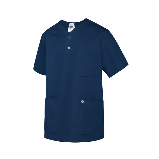 Unisex Pullover Scrub Top From Bierbaum-Proenen With 2 Spacious Side Pockets And 1 Breast Pocket