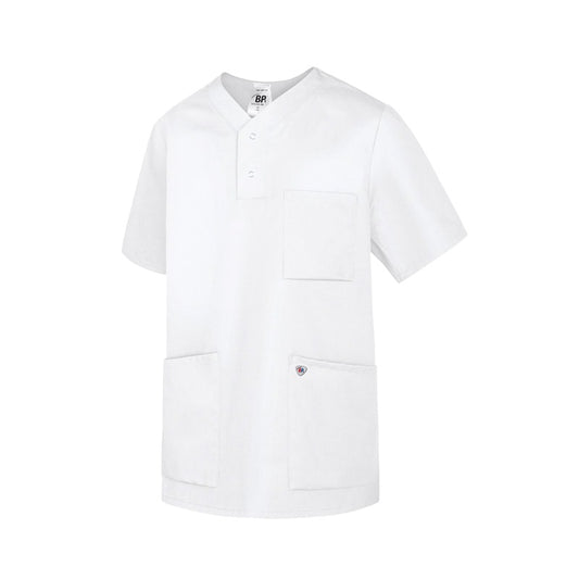 Unisex Pullover Scrub Top From Bierbaum-Proenen With 2 Spacious Side Pockets And 1 Breast Pocket