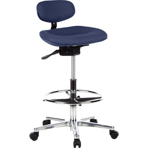 Ergonimic Swivel Stool With Backrest