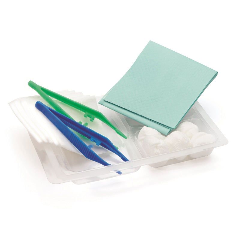 Mediset Wound Care Set With Swabs   Compresses   Drape & Tweezers