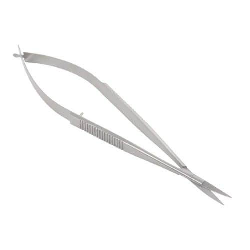 Castroviejo Micro Scissors - Handle With Cross-Grooved Grip   Length: 15.5 Cm