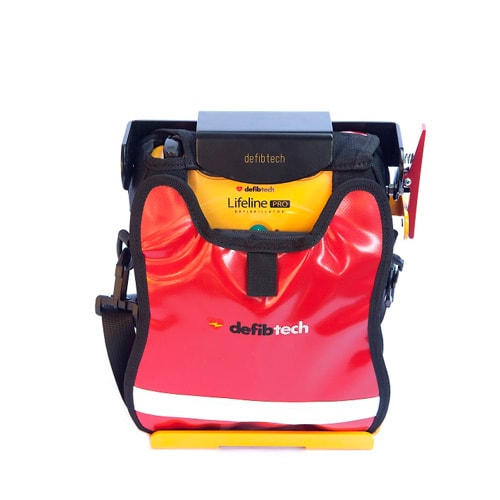 Red And Black Probag With Reflective Stripes