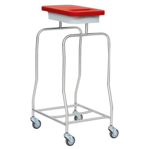 Hospital Laundry Trolley red - EconoMed